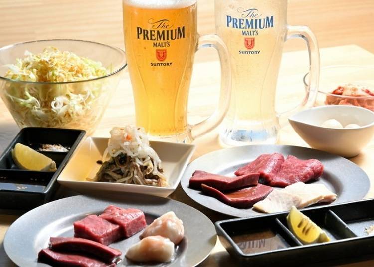 Cheap Akihabara yakiniku lunch! Don't miss the all-you-can-drink deal and meals