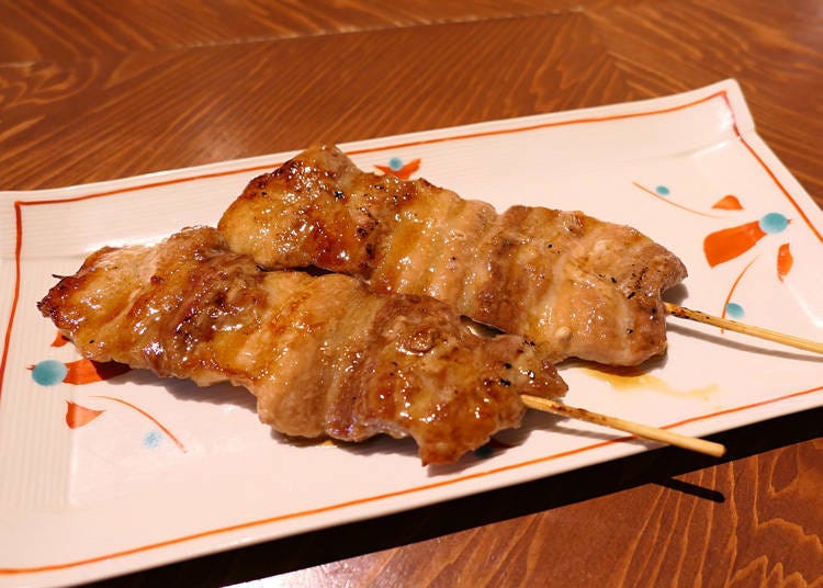 Kurobuta pork belly skewers