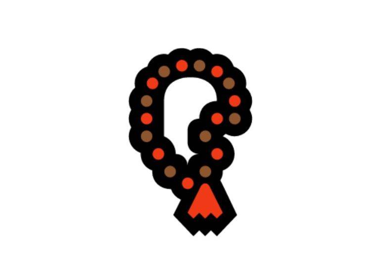 Prayer beads emoji