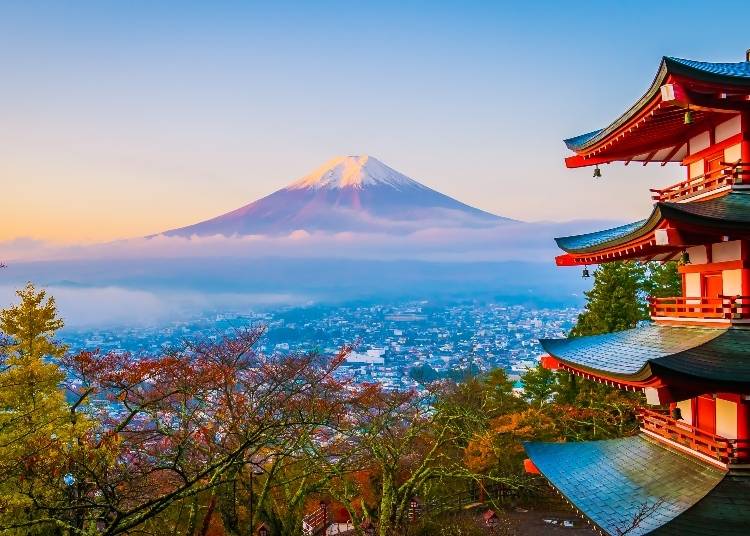 5. Mount Fuji from the Chureito Pagoda