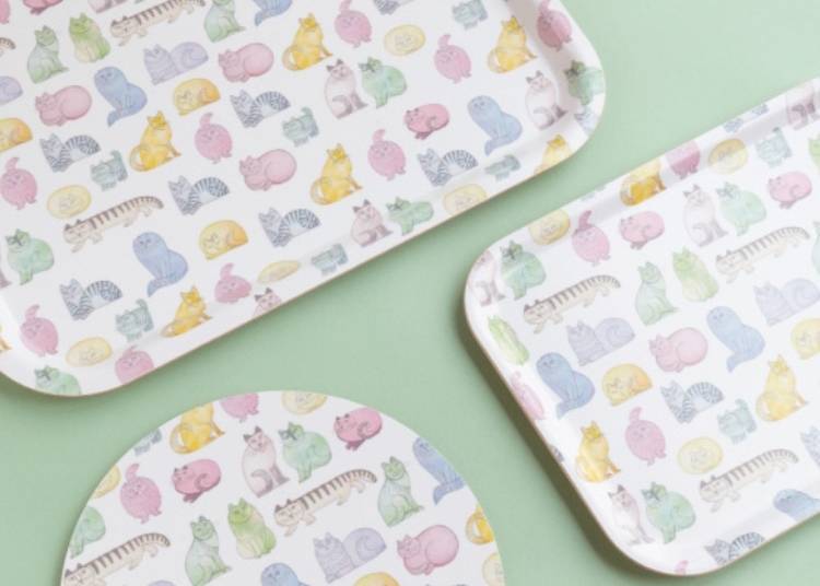 Cute Items Featuring Macaron Sketch Cats