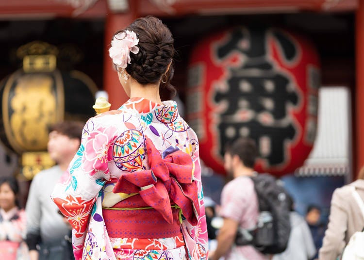 3. Go Around Asakusa in a Traditional Japanese Kimono