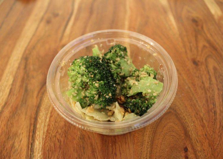 “Broccoli & cabbage salad with sesame seeds”