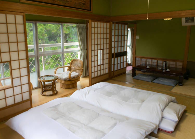 4. Ryokan are spacious and beautiful, but check if they have western-style beds