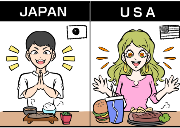 'You Eat How Much?!' Japanese Illustrator Shows 7 Differences Between U.S. and Japan