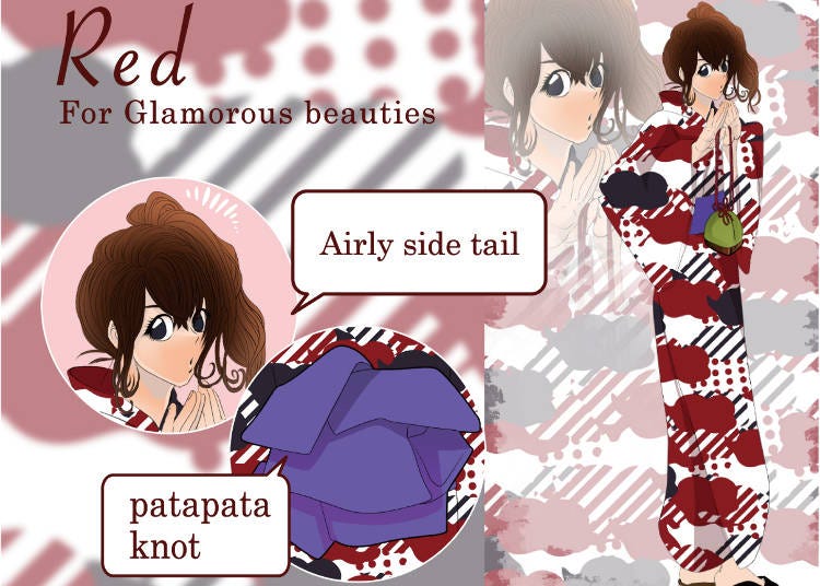 9. Red Taisho Roman Style