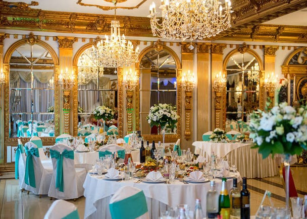 The married couple gives the GUESTS gifts?!