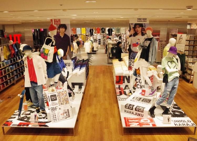 First basement floor: Packed with Harajuku's fashion trends