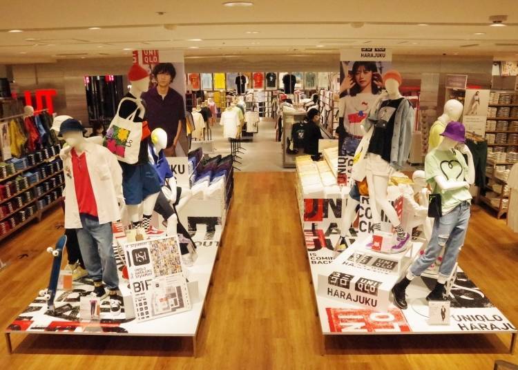 原宿UNIQLO【地下1楼】：凝聚了原宿最新潮流穿搭的空间