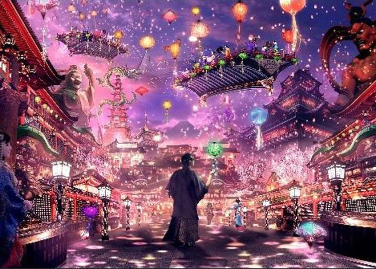 可以在HANEDA INNOVATION CITY的这个假想空间以最新MR技术体验日本传统文化