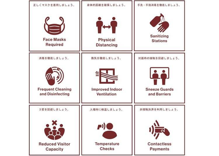 Leaflet on individual infection prevention measures (Japan Tourism Agency)