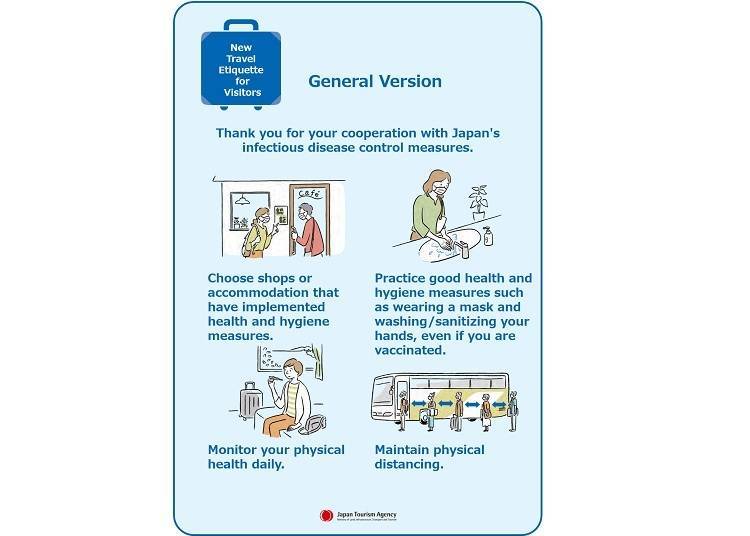 New Travel Etiquette for Visitors (Japan Tourism Agency)