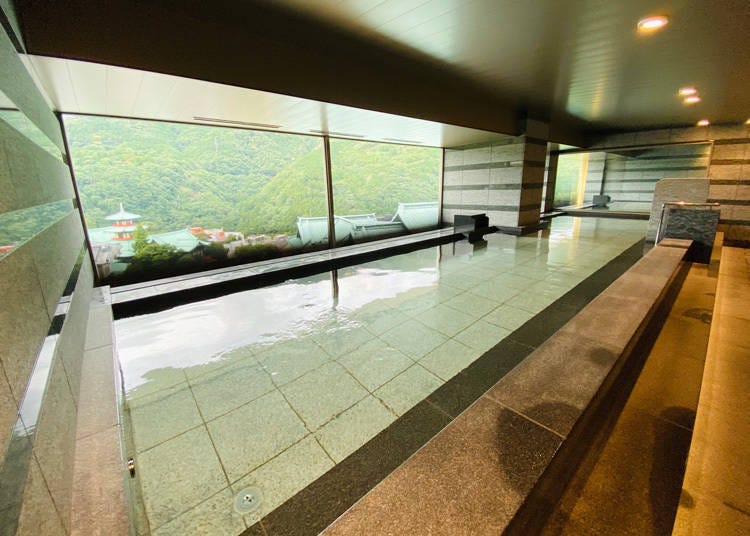 Enjoy magnificent views of Hakone from the Forest Wing Spa