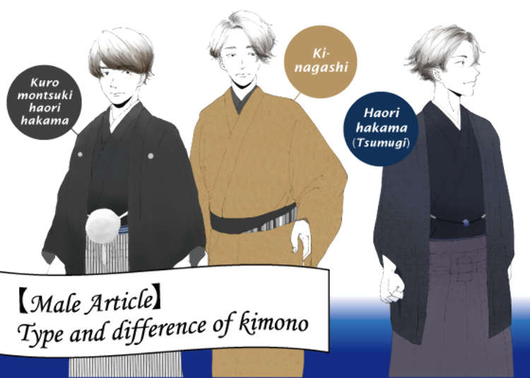 Different Types of Men's Kimonos in Japan