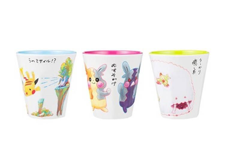 Melamine cup "... Janai" Pokémon Uu Missile!? 660 yen (tax included) / Melamine cup "... Janai" Pokémon Morpeko's Sequel 660 yen (tax included) / Melamine cup "... Janai" Pokémon Wooloo's Inadvertent Therapy, 660 yen (tax included)