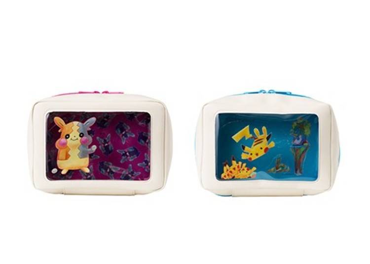 ウインドウポーチ 「…じゃない」ポケモンたち モルペコのおすそわけ(1,760円・税込み) ／ウインドウポーチ 「…じゃない」ポケモンたち ウッウのうのミサイル！？（1,760円・税込み）
