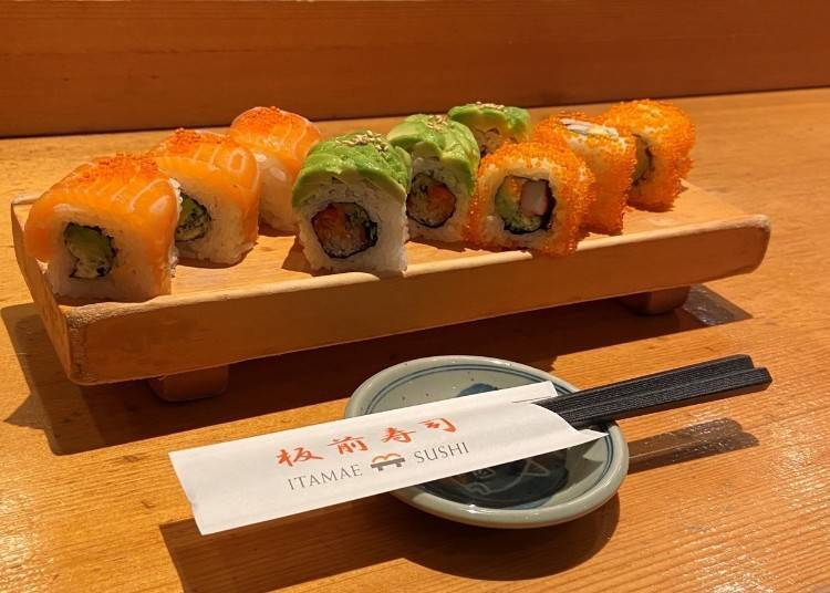 Delicious vegetarian sushi in Ginza, too!
