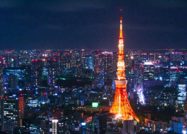 12. Admire the night view of Tokyo from Tokyo Tower