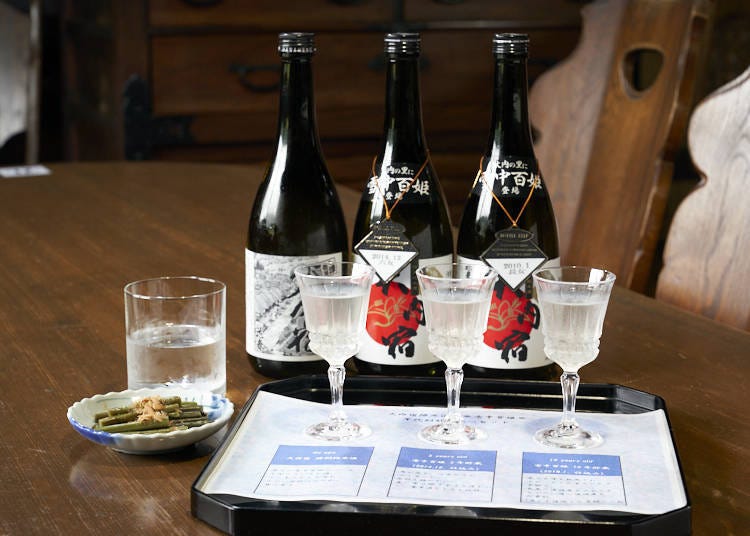 A sake tasting menu on offer in one of Aizu’s local restaurants. There is no better way to become a pro, fast!