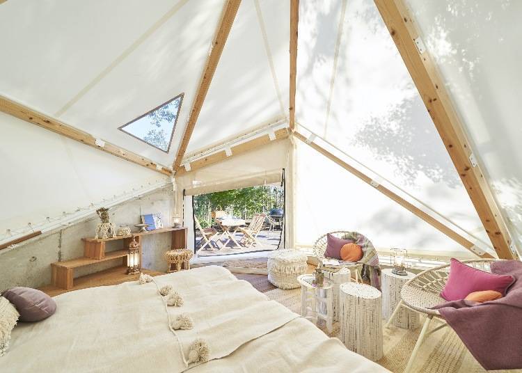 露营区「Grand Vaux Spa Village」的住宿设施「帐棚小屋Tent Ｃabin」