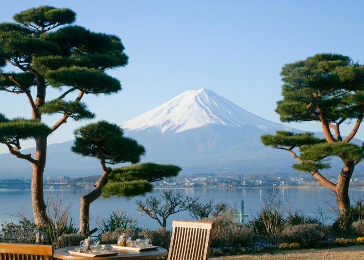 富士山の圧巻の眺望も楽しめる（画像提供：Booking.com）