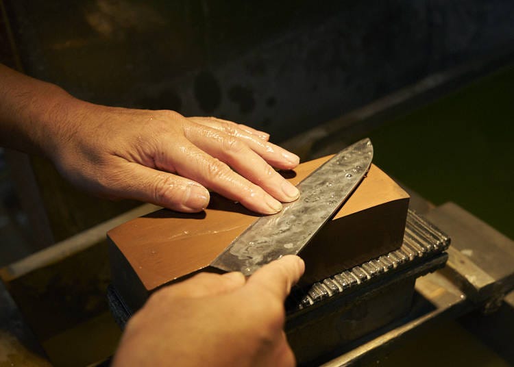 All you need is a basic whetstone and you are good for a lifetime of polishing.