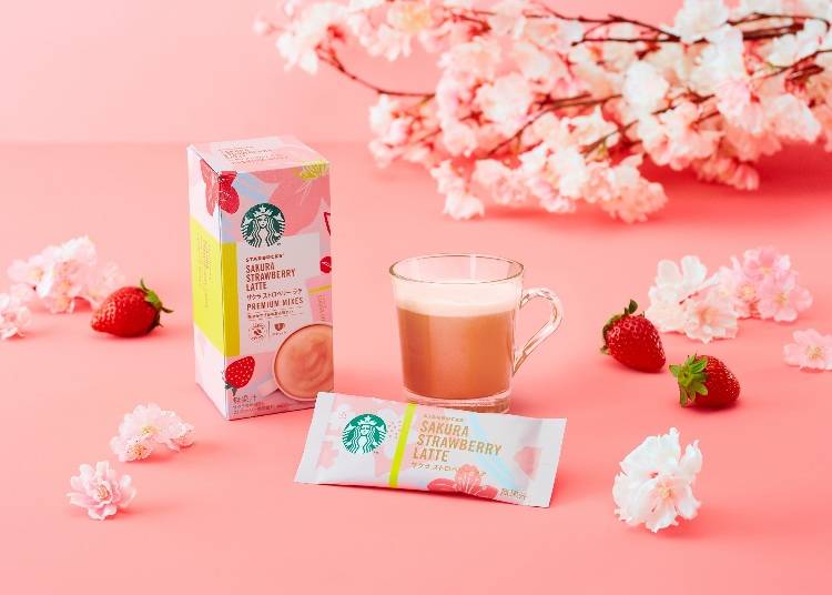 スターバックス® プレミアム ミックス サクラ ストロベリー ラテ 4本 398円(税抜)
