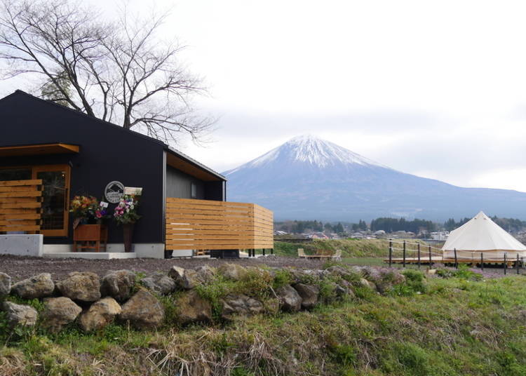 The large panoramic view of Mt. Fuji extends in the distance