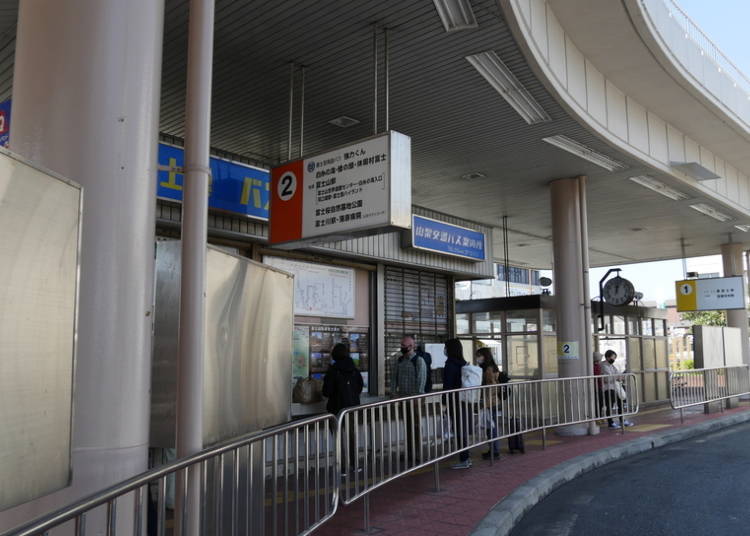 Bus rotary at Fujinomiya station