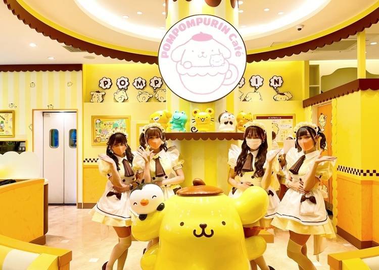 Pompompurin Cafe: A Warm Welcome From the Maids!