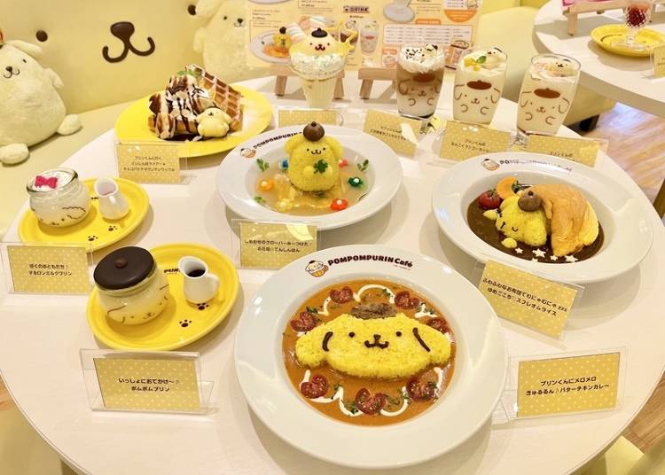 写真映えばつぐん！ポムポムプリンカフェオリジナルのかわいすぎるメニュー