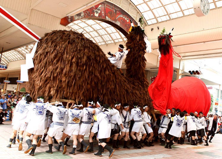 와레이 타이사이 우와지마 우시오니 축제