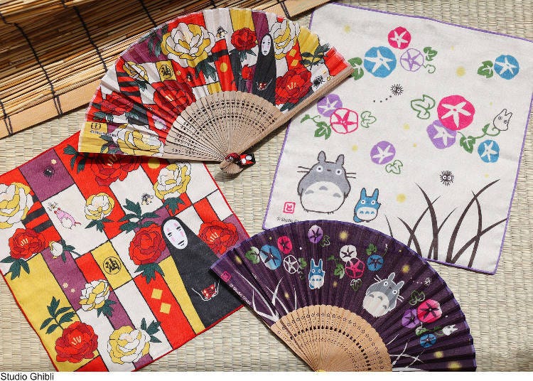 Perfect for Japanese Summers! Studio Ghibli Folding Fans and Handkerchiefs