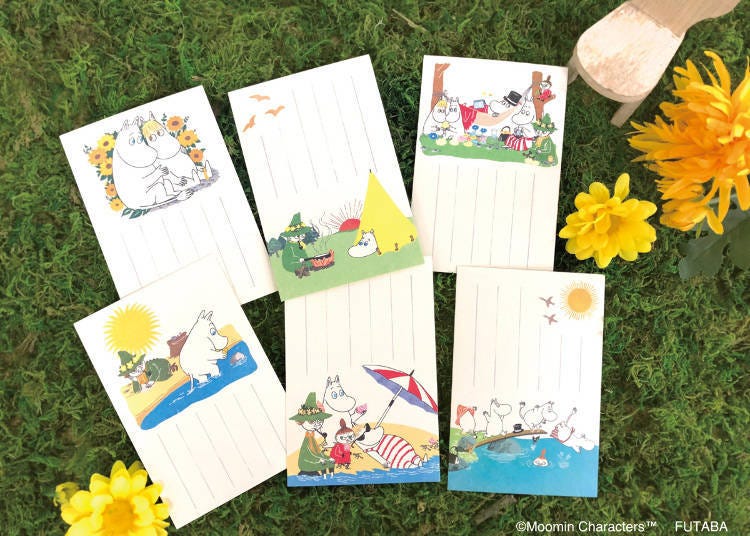 【Moomin嚕嚕米】溫和色調「伊予和紙」明信片所呈現的悠哉夏日