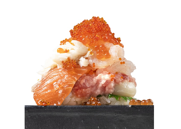 Japanese sushi clock Tuna,Sea urchin,Salmon,Shrimp Japanese food Matu ver. 