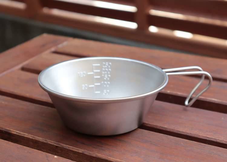 Can Do: Stainless Steel Sierra Cup - Multifunctional and Fire-resistant! (550 yen)