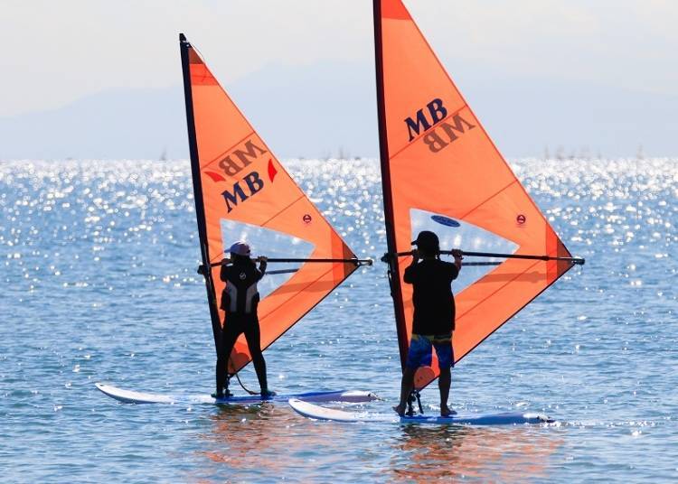 4. Kanagawa Prefecture’s Zushi Beach: Beginner Level Wind Surfing Lesson on the Miura Peninsula