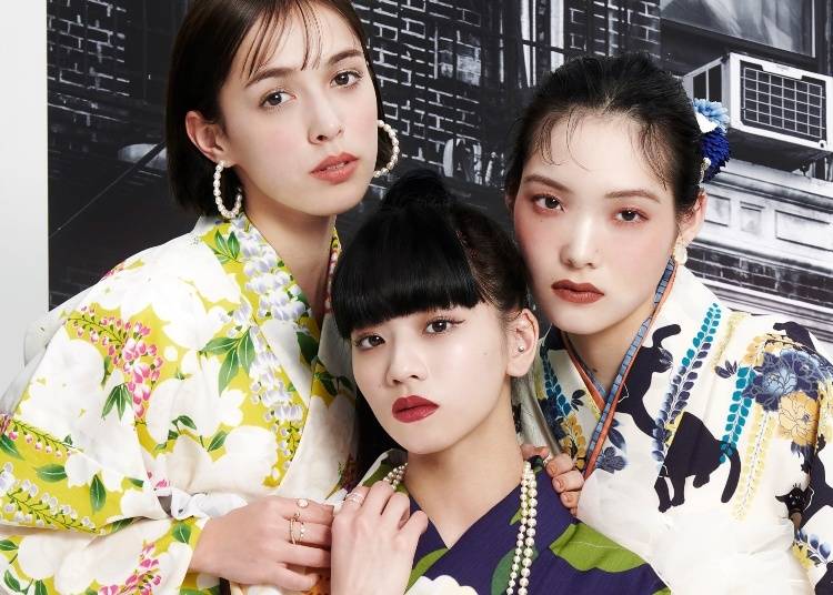 (Left to right): Half-British, half-Japanese fashion model and photographer Mala Morgan; J-Pop star, model and YouTuber Hina (Girl's Union FAKY); fashion model Nanaho Ezaki