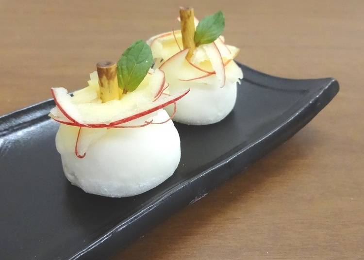 The Apple Yukimi from Aomori. Photo courtesy of Lotte Co., Ltd.