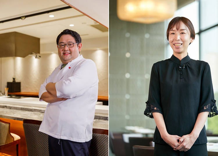 Left: Mr. Nomura, Chef at “shojin SOUGO” (buddhist cuisine restaurant). / Right: Ms. Nagano of SILIN Fuan Long Yuen (Cantonese restaurant).