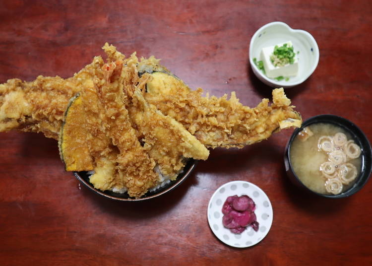 Jogai Tendon: Mega donburi with 9 different ingredients