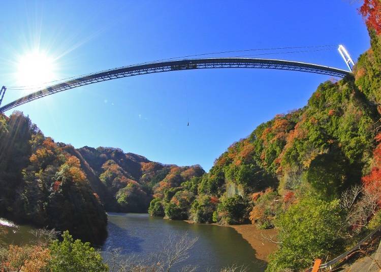 ■日本著名枫红胜地－龙神峡