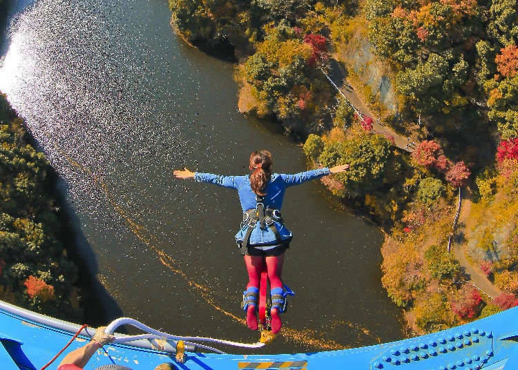 ➤日本茨城「龍神高空彈跳」帶你撲向大自然美景！
