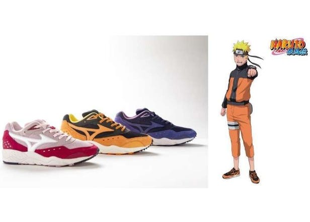 Naruto-Run in Style with Mizuno's First Official Naruto Sneaker, Contender Naruto!