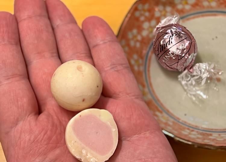 We tried the Sakura LINDOR Chocolate and found it soft and pleasantly sweet - but not saccharine, with a light sakura cherry flavor