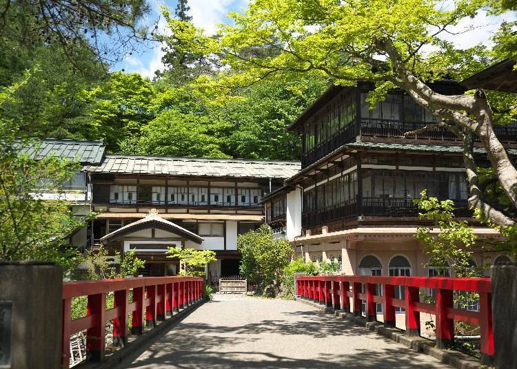 ■3. [군마현 시마온천 에리어] 세키젠칸: 일본에서 가장 오래 된 온천료칸의 건물에서 지내는 올인클루시브 패키지