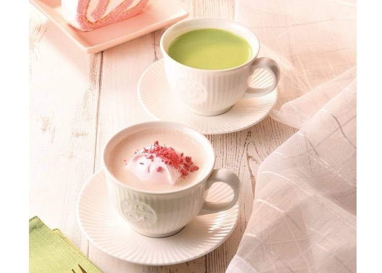 【カフェ・ド・クリエ】桜と抹茶のダブル風味で春を満喫
