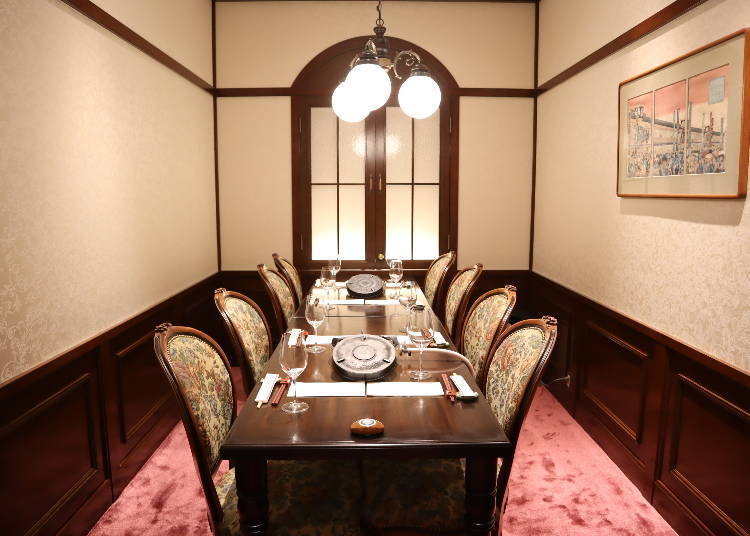 The western-style private room.