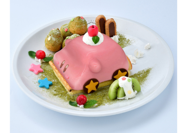 Taste the Real Car-Mouth Cake from 'Kirby and the Forgotten Land' at Tokyo's Kirby Cafe!