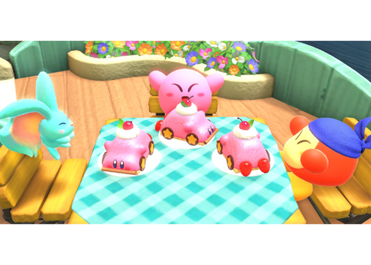 Waddle Dee Cafe in Kirby's Forgotten Land (©HAL Laboratory, Inc. / Nintendo)